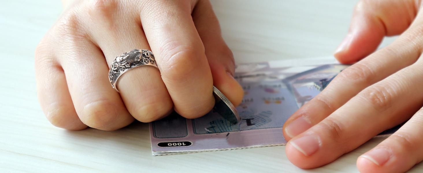 MILACOLATO Feng Shui Pixiu Mantra Ring 925 Sterling Silver Feng Shui Ring Protection Lucky Amulet Wealth Health Buddhist Vintage Adjustable Pixiu Ring for Women Men