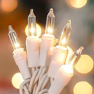 Clear Christmas Lights Set,50 Count 13Feet Incandescent Bulb Mini String Lights for Christmas Tree Holiday Garland Party Weeding Xma Home Indoor&Outdoor Decorations,White Wirefidget toys