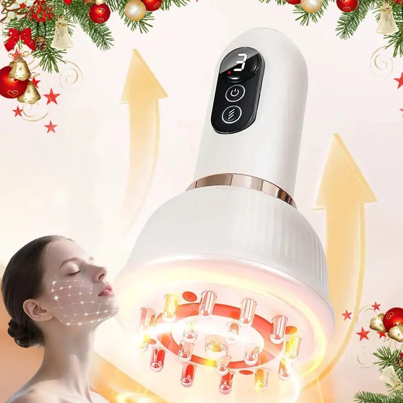 Smart Temperature Electric Acupuncture Brush Massager, Multi-Functional Abdominal Waist Relaxer, USB Rechargeable, Ideal Gift for Family
