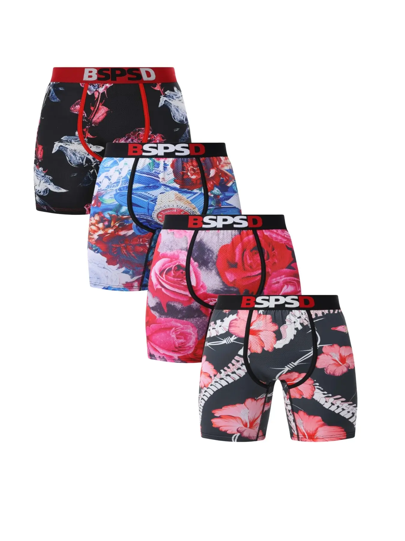 5Pcs Men's Printed Boxer Briefs, Lightweight Fabric, Comfortable Wear, Ideal for Daily Use & Sports, Men's Fashion Essentials