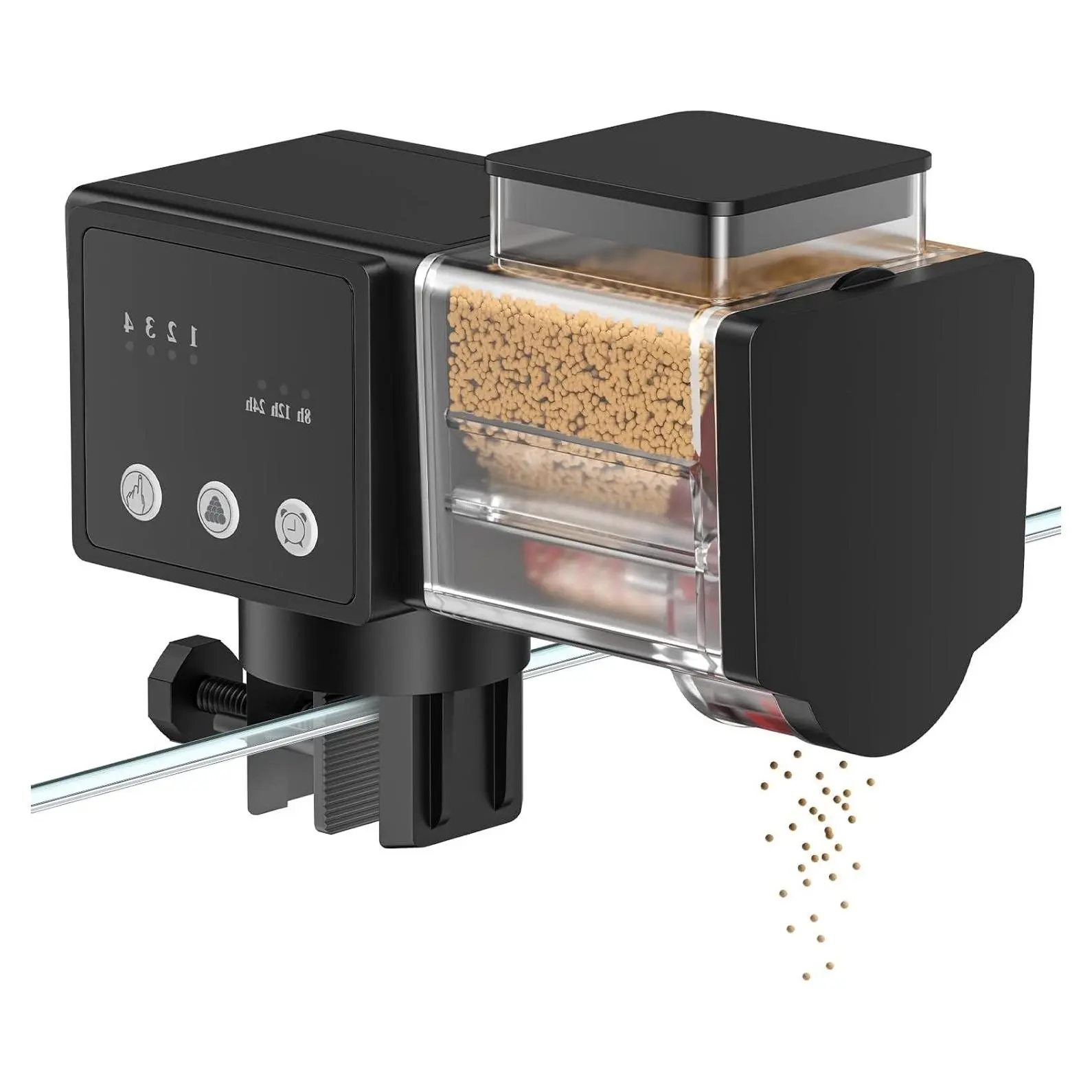 Automatic Fish Feeder for Aquarium, 85 mL Auto Fish Food DispenserGift