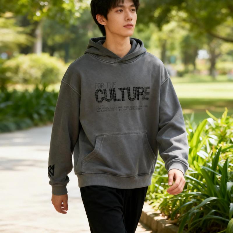 Kyn Apparel Retro Fashion Hoodies Autumn New Loose American Personalized Clothing Trend Letter Rhinestones Trendy