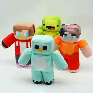 Jj And Mikey Plush Toys Pixel Style Soft Stuffed Cute Character Doll Fan Collection Character Decoration Holiday Surprise Gifts