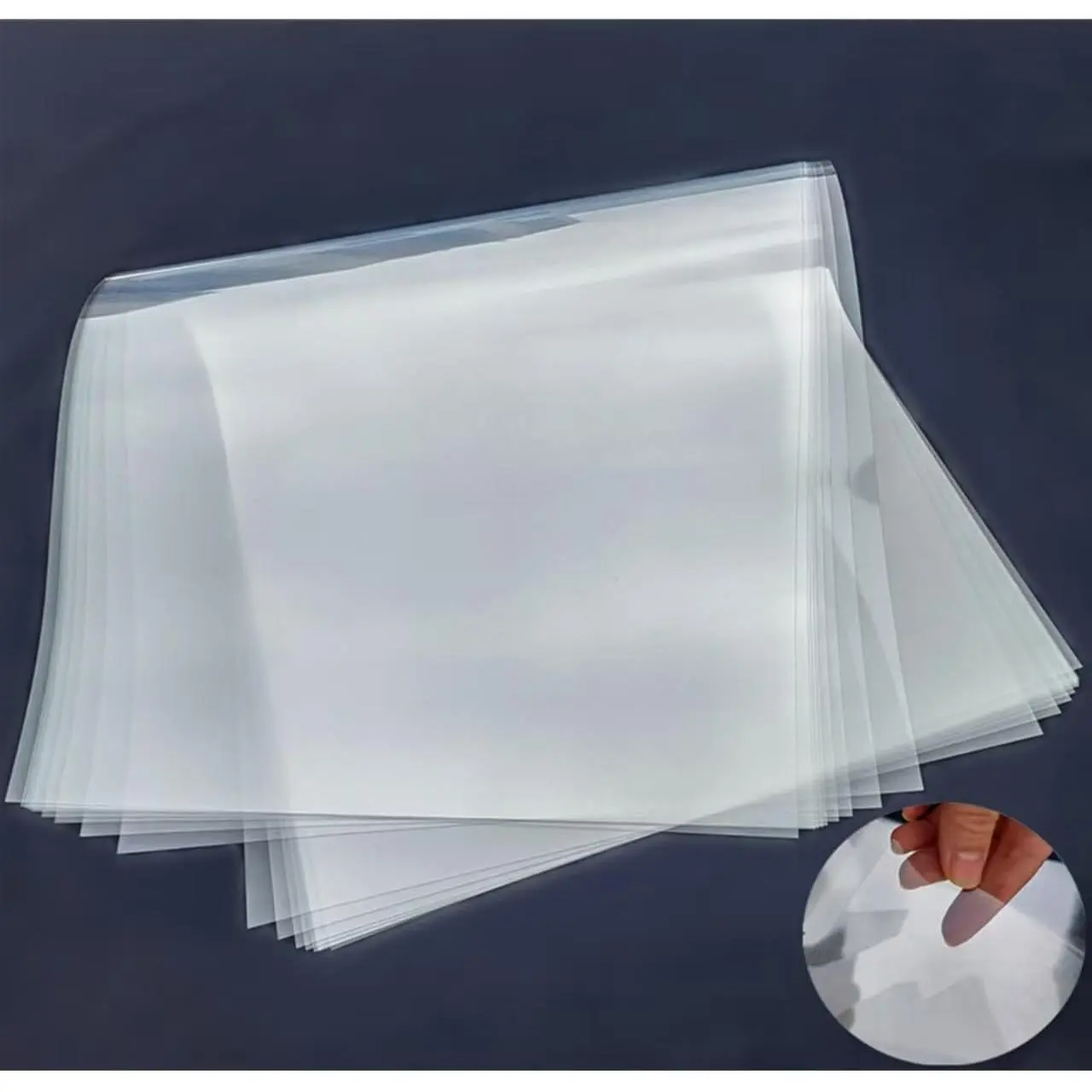 Transparent Blank Mylar Stencil Sheets for , , 12" x 12" 6 mil/0.15mm Thick 15 Sheets.Acetate Template Material, Craft Plastic Sheets (12×12” /6 mil)