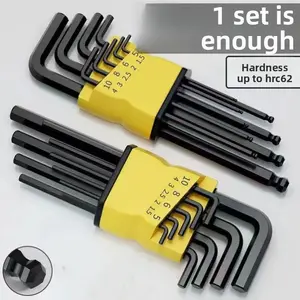 High hard alloy S2 inner hexagonal wrench set Hexagonal multi-function boxed screwdriver set Tool