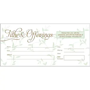 Offering Envelope, Tithes & Offerings, Bill Size, 52 Count