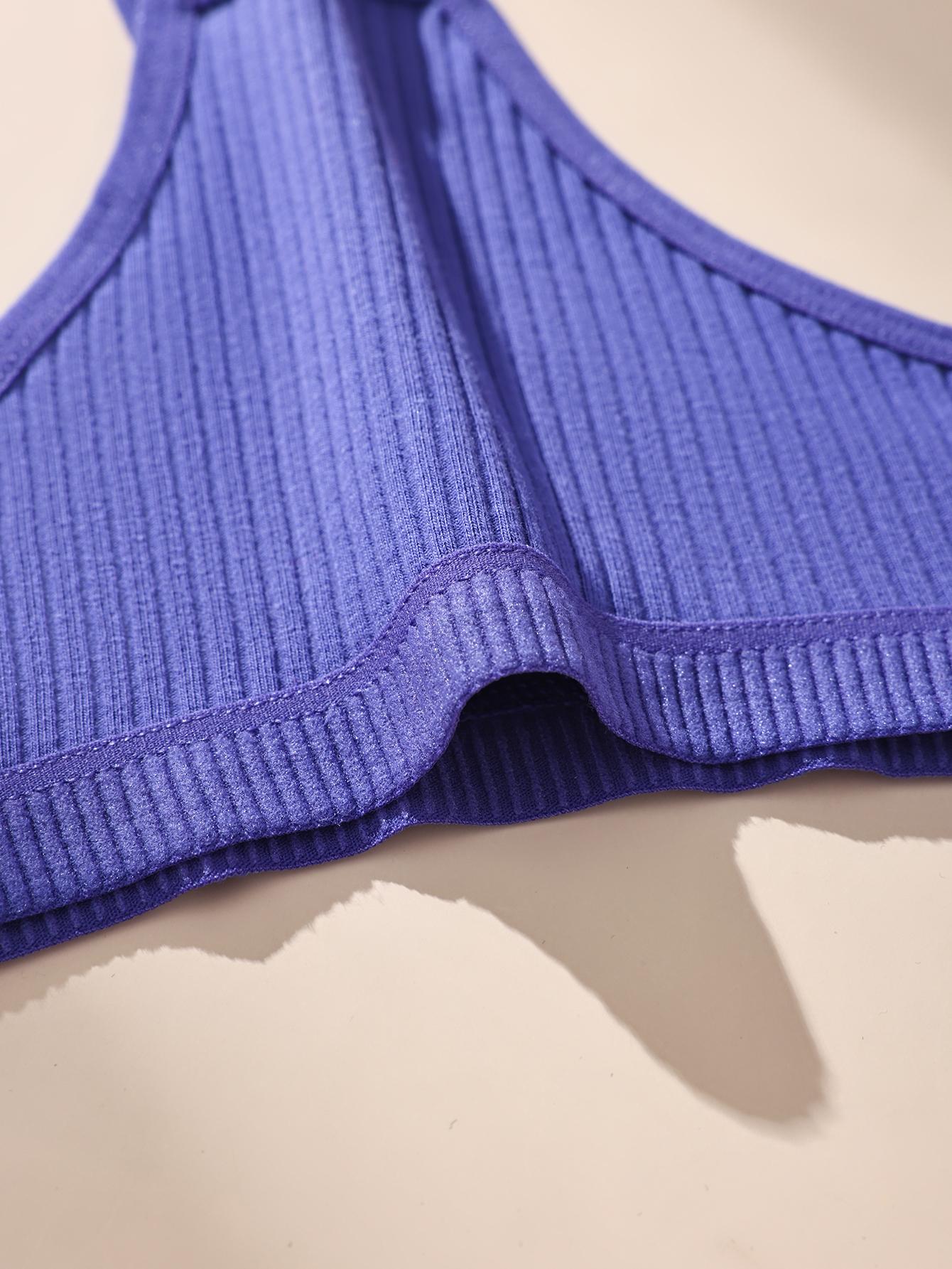 Hotcom Women's 14pcs Solid Drop Waist Cotton Thong Set Soft Comfy Basic Fit Breathable Ribbed Panty Underwear for Daily Wear All Seasons Casual Wear Machine Washable Elegance Lingerie Mixed Color Minimalist Style SpringStatements