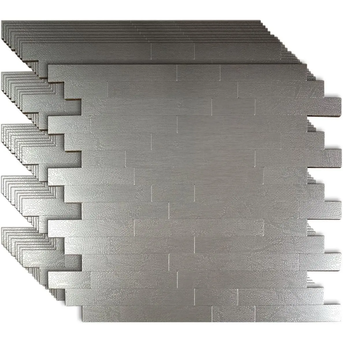 10-Sheet Peel & Stick Backsplash Tiles Waterproof Mosaic Wall Stickers Heat-Resistant & Easy DIY Ideal for Kitchen Bathroom Shower & Cabinets(Grey)