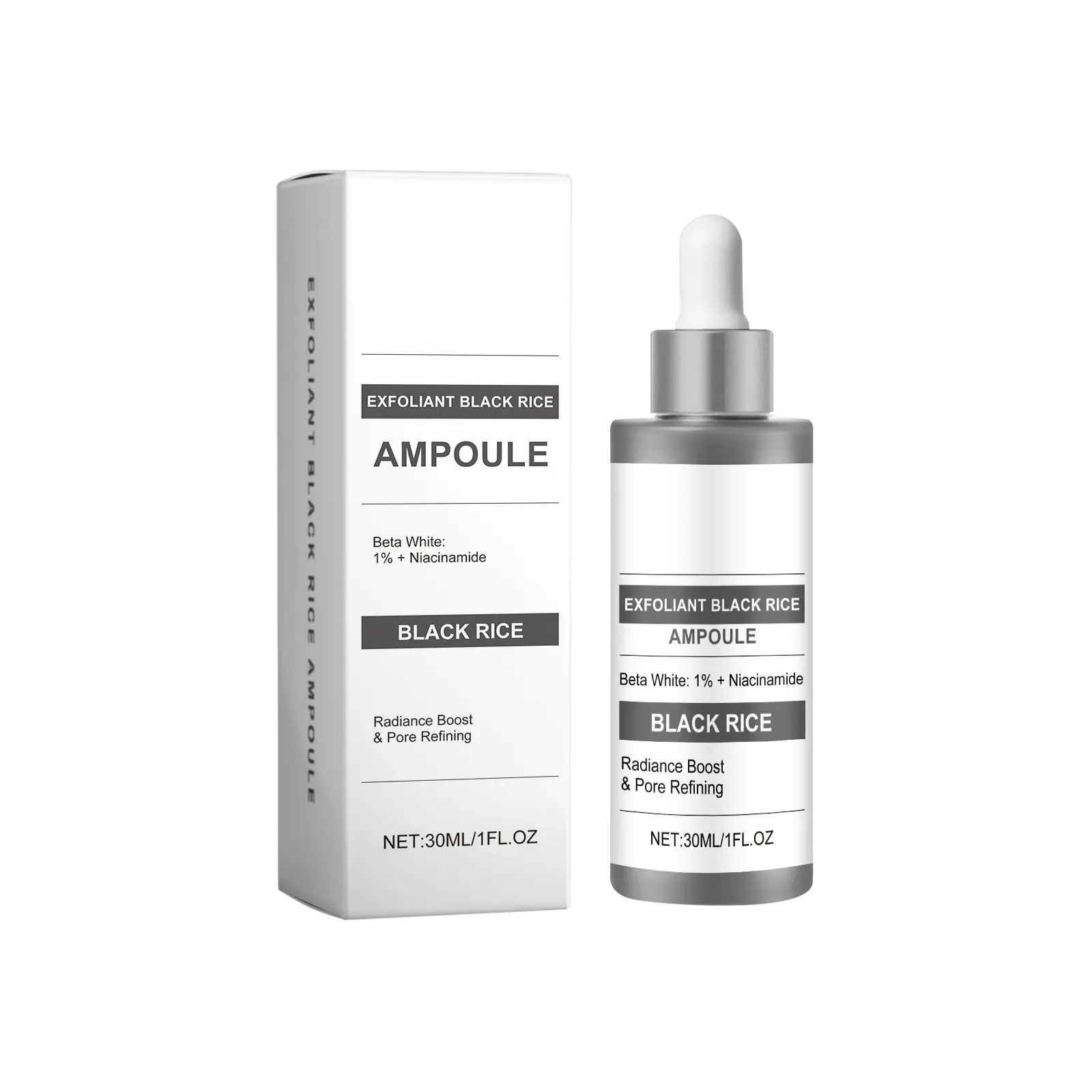 MOSMIA  Black Rice Essence Liquid, gently moisturizes, removes dead skin cells, nourishes and rejuvenates skin, refines pores, daily facial care