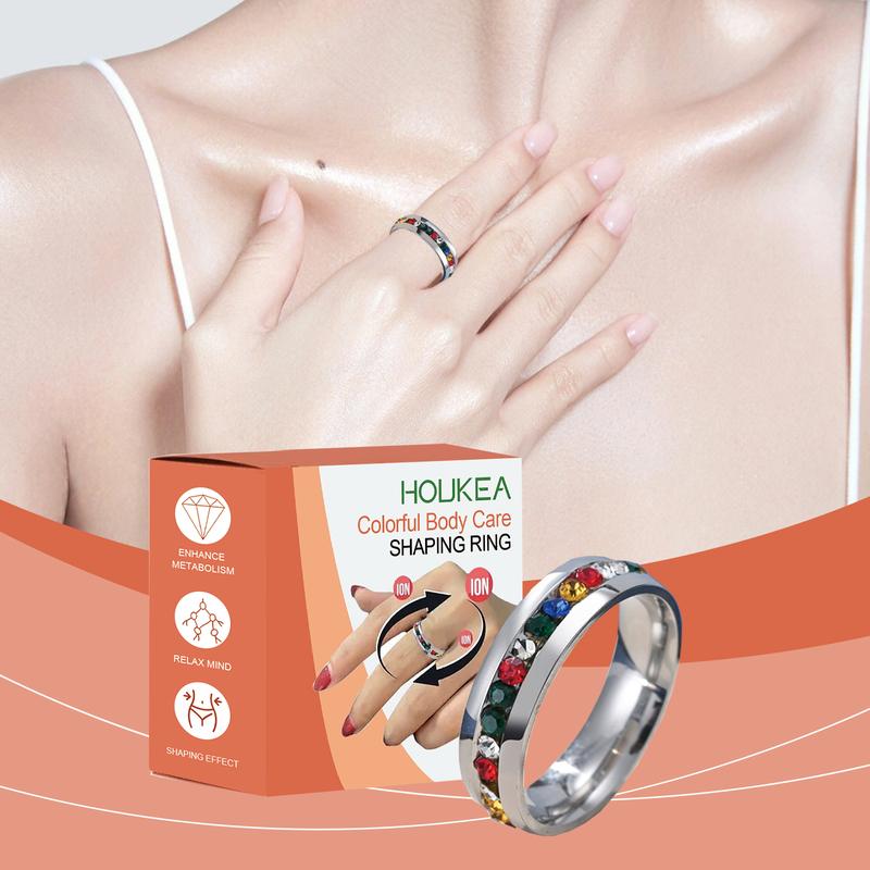 Houkea Colored Ring A beautiful and simple accessory for body care, daily fashion trend, and trendy jewelry.