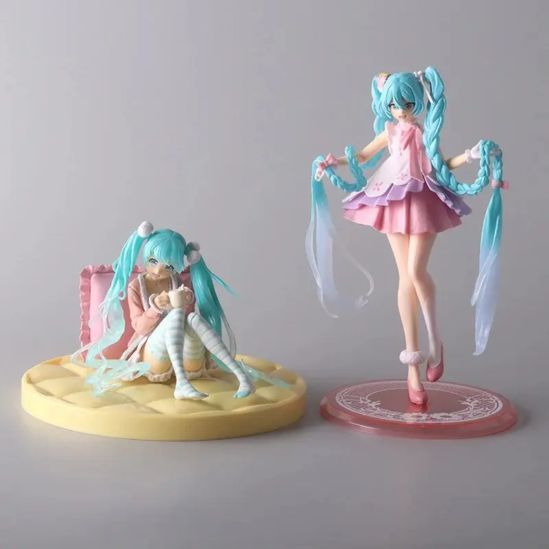 Hot Kawaii Girl Hatsune Miku Anime Figure Fashion Subclture Miku Action Figure Birthday Gift PVC Collection Model Doll Toys