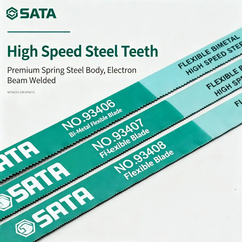 3-Pack 93406 Staedtler Dual Metal Flexible Steel Saw Blades, Hand Saw Blades, Coarse Teeth 18t, Durable Cutting Tools