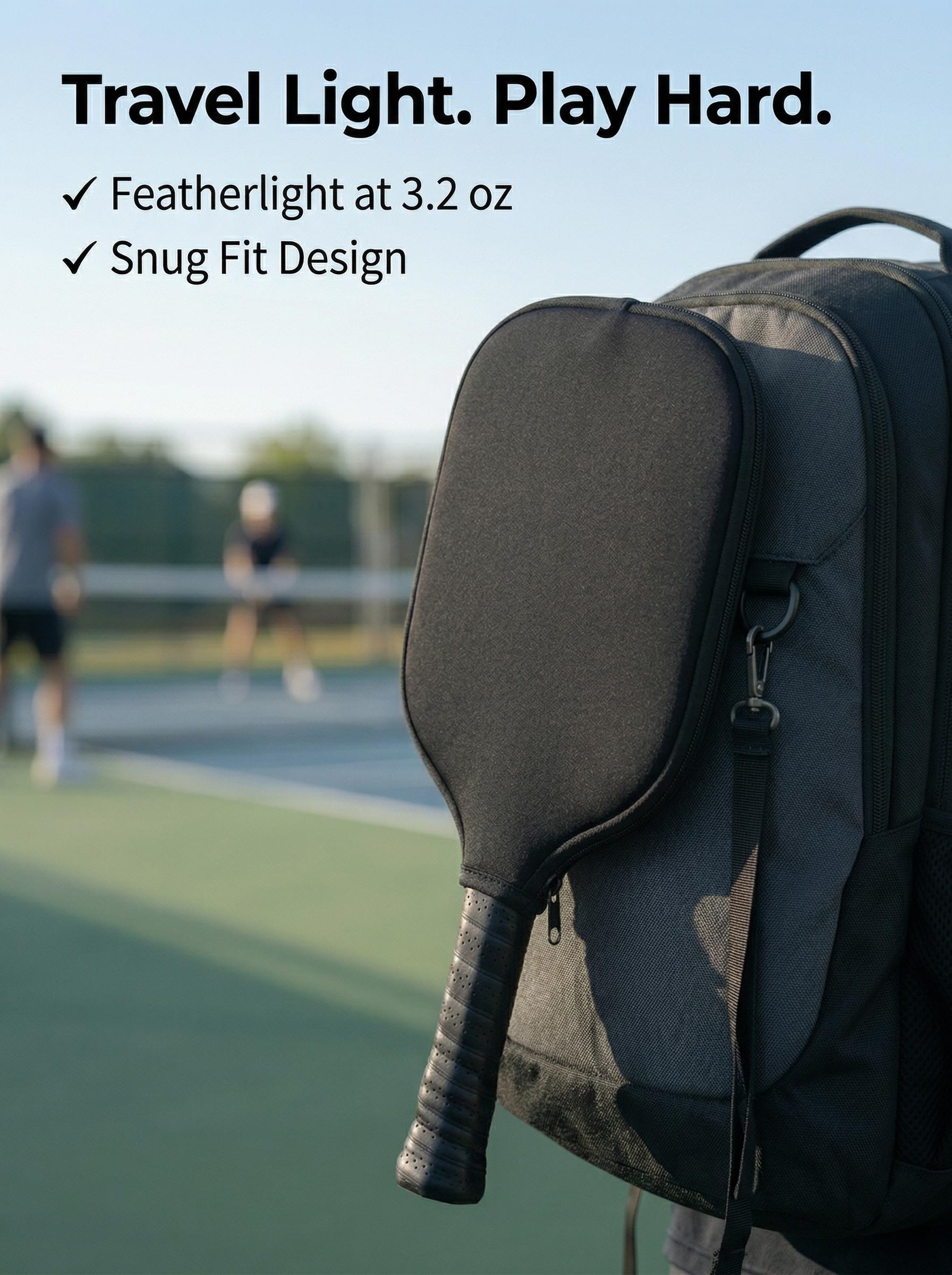 Durable Neoprene Pickleball Paddle Cover – Water-Resistant, Scratch-Proof Sleeve, Protective Racket Cover & Pickleball Protective Gear