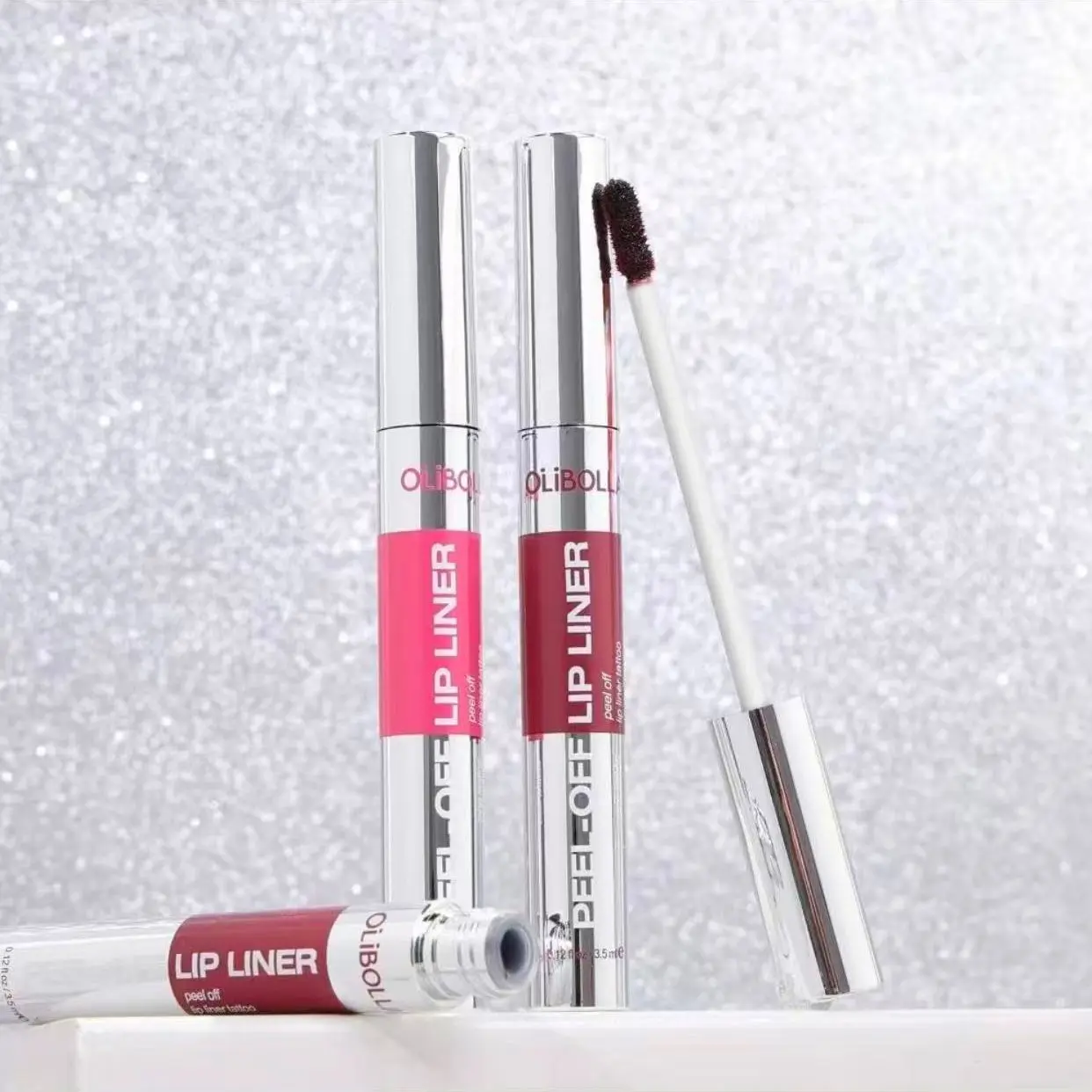 8-color Matte Peel Off Lip GlossLipliner Moisturizing Hydrate Durable Long LastingWaterproof Lip Liner Stay-n Easy Color TearLipliner Lipstick Festival Party Gifts Music FestivaMakeup Balm
