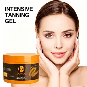 Outdoor Tanning Gel for Deep Dark Sun-Kissed Color| Intense Bronzing Lotion for Beach & Pool, Moisturizing Summer Body Gel with Aloe & Vitamin E, Streak-Free Natural Glow, Fast Absorb Non-Greasy for Men & Women Bronze Lightweight Smooth Smoothing