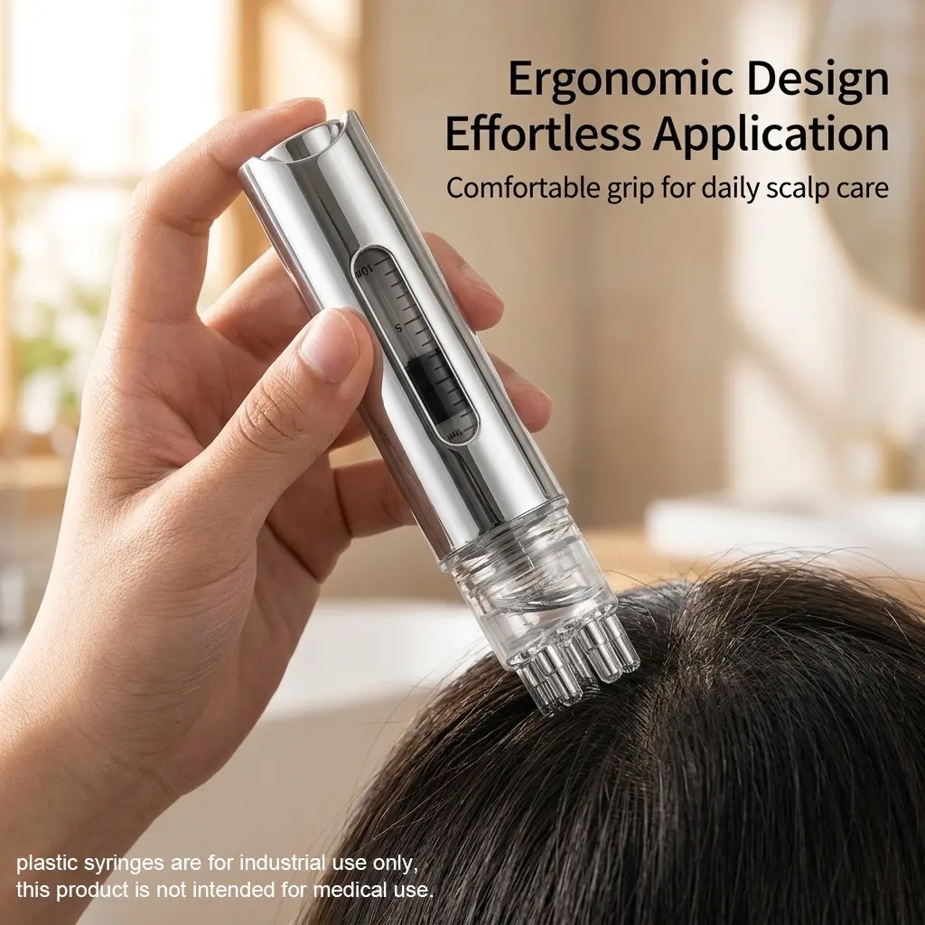 15ML Portable Scalp Massage Comb, Essential Oil Liquid Guide, Leak-Proof Measuring Roller Brush, Reusable Hair Care Tool, Hair Care Product