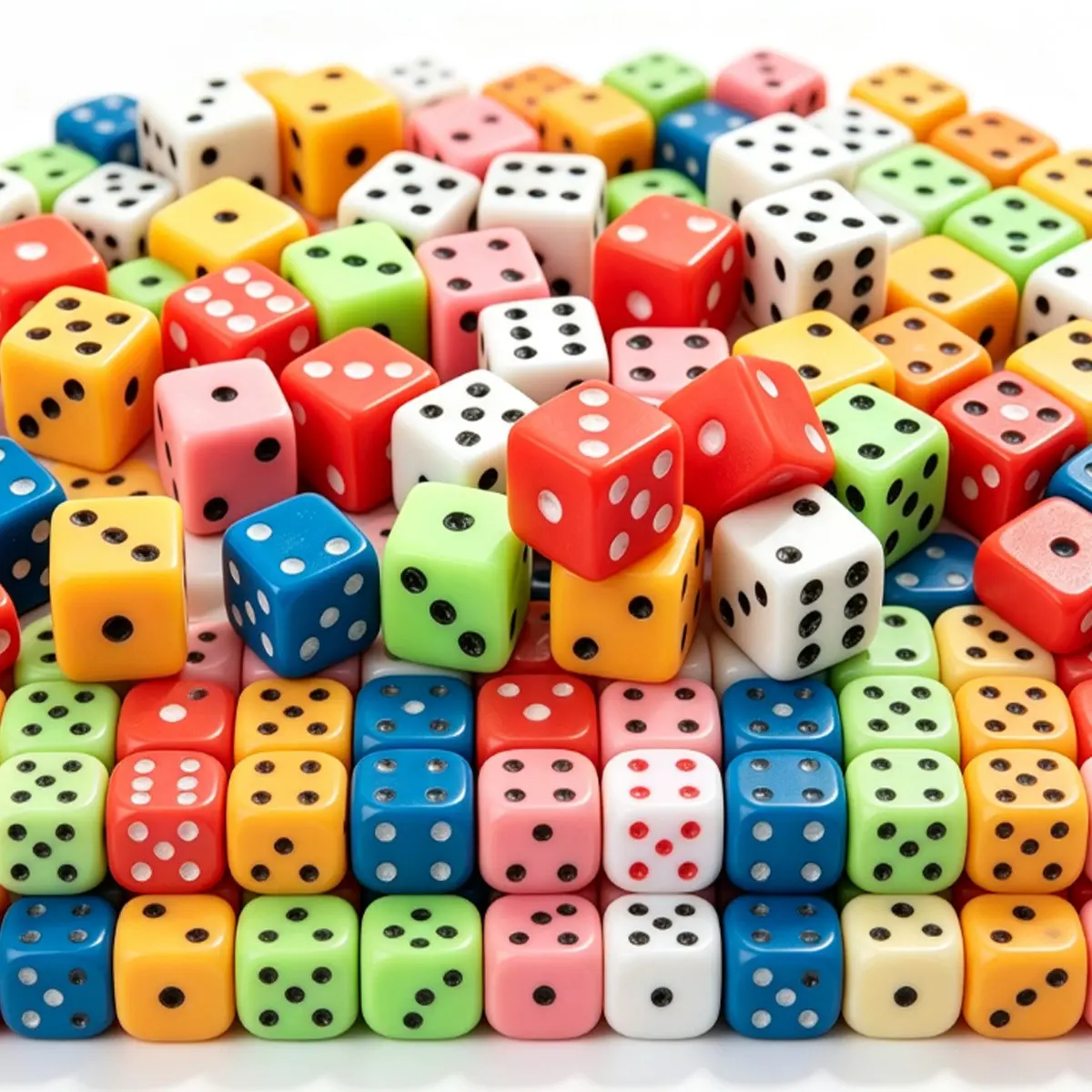 600Pcs 8mm Mini Square Dice in Multicolor, Angle Point Dice Bulk for Party Games, Festival Celebrations and Birthday Events, Great Game Accessories for Fun Activities and Social Gatherings ZSY