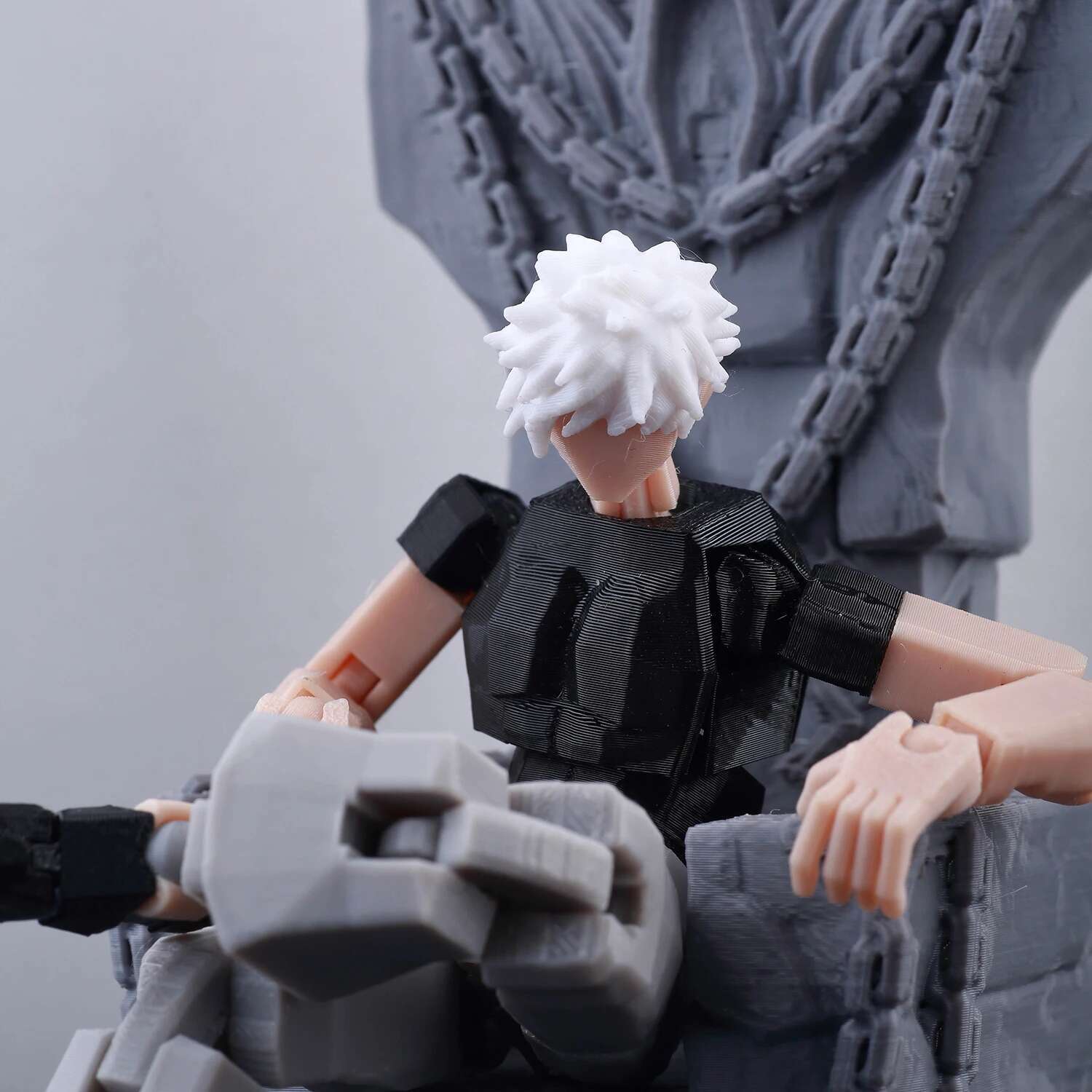 9L3D Printed Jujutsu Kaisen 3D Mini Figures, Satoru Gojo & Geto Suguru Action Model, Anime PVC Collectible Statue, Gift for Fans