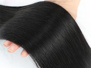 Straight Human Hair Bundles Hair Extensions 100g/PC Natural Hair Weaving Bundles 100% Unprocessed Remy Virgin Human Hair Weft Soft Bone Straight Sew In Hair Bundles Natural Black