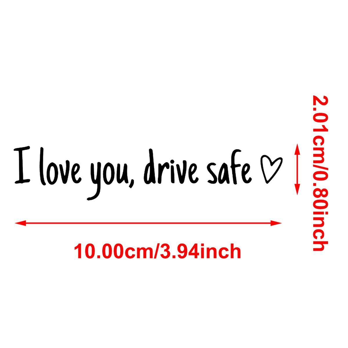 4 PCS Letter Pattern Car Rearview Mirror Sticker, Car Rearview Mirror Decal Sticker, Decorative Car Sticker, Universal Car Accessories for Women & Girls.