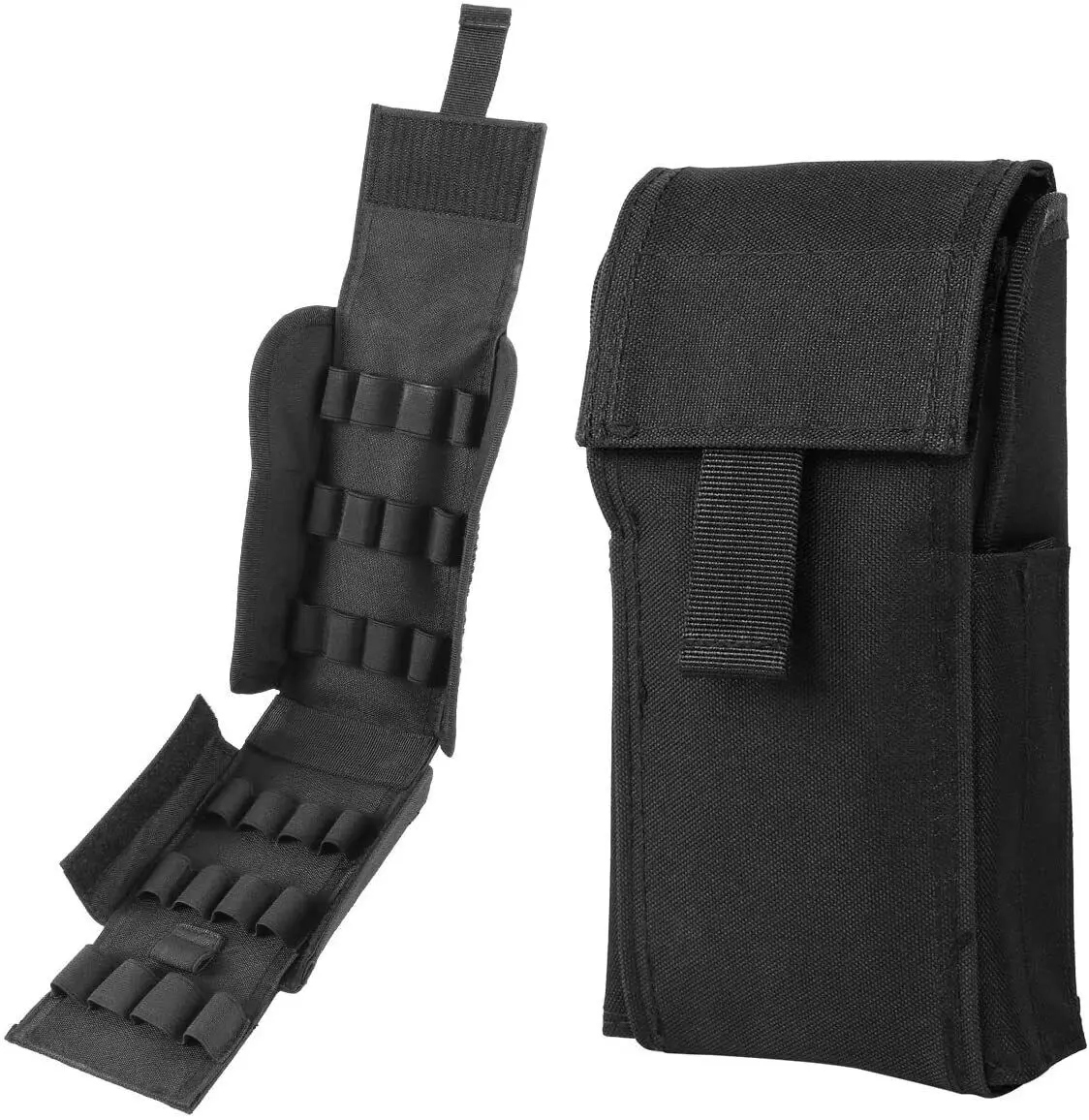 MOLLE Shotgun Shell Holder 25 Rounds Tactical Quick Access Pouch for 12/20 Gauge