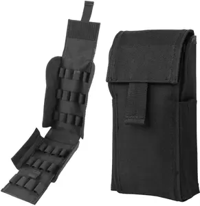 MOLLE Shotgun Shell Holder 25 Rounds Tactical Quick Access Pouch for 12/20 Gauge