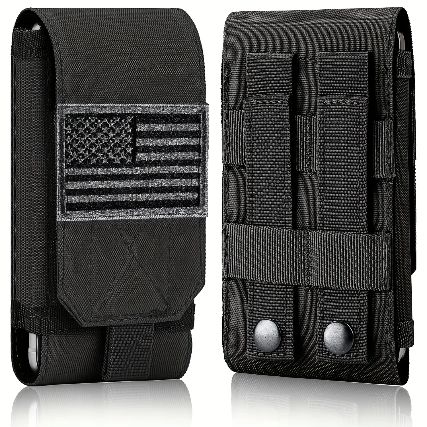 Durable and sturdy HOOK&LOOP Molle single-layer phone pouch/phone case/universal phone holder/multi-functional EDC organizer