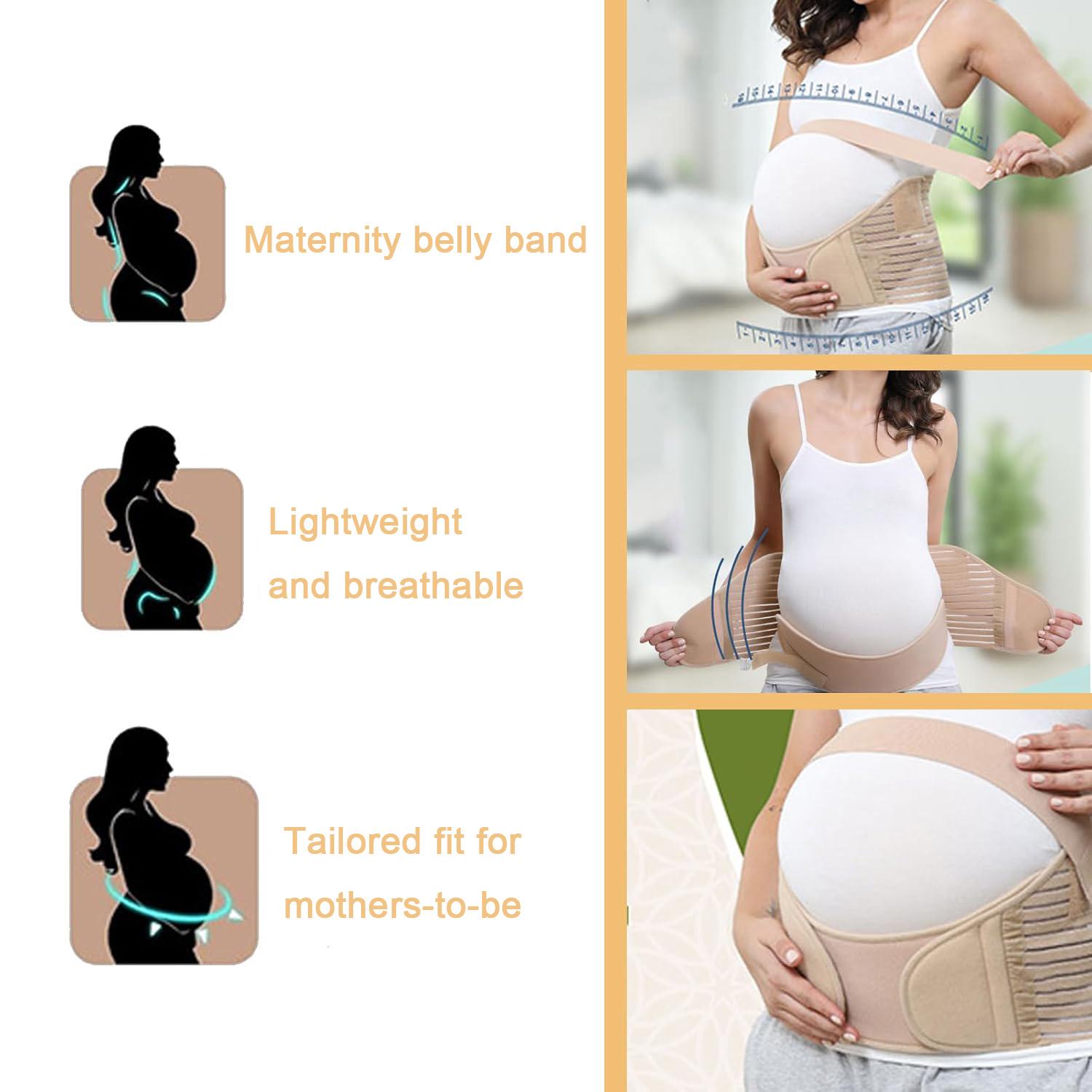 Pregnancy Belly Band Adjustable, Plus Size Comfort, Essential Maternity Item, All Stages of Pregnancy