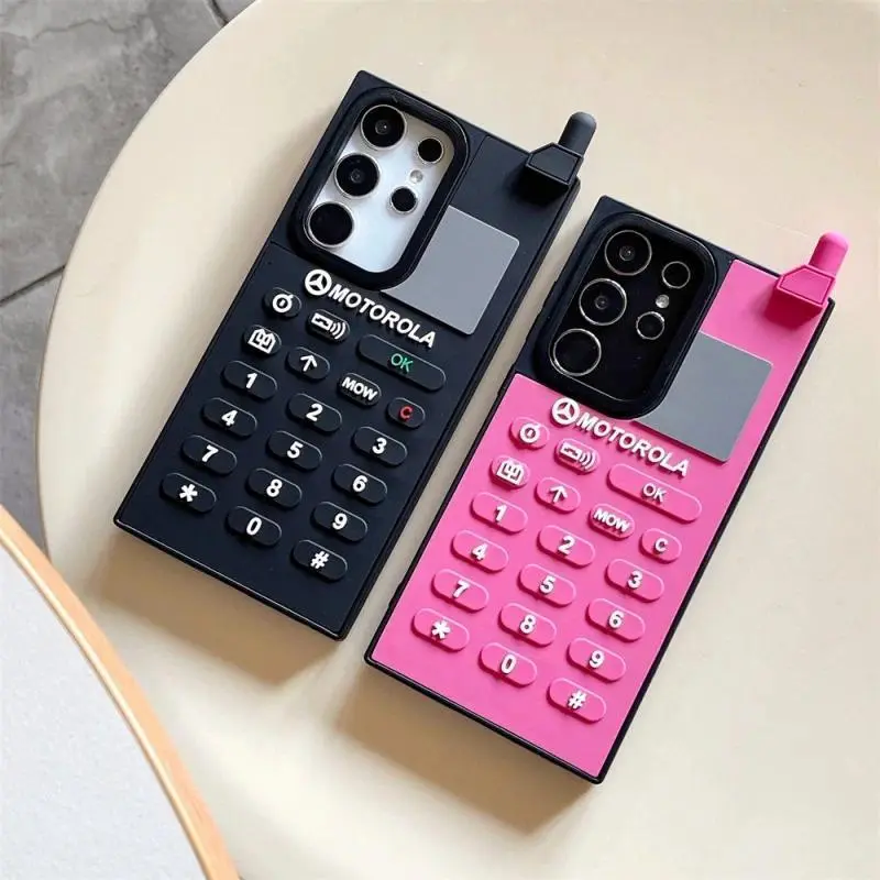 3D Retro Mobile Phone Case for S25 Ultra Phone Case S24 Ultra Protective Cover S23 Ultra Anti-Fall S22 Plus A16 A55 A52  Cases