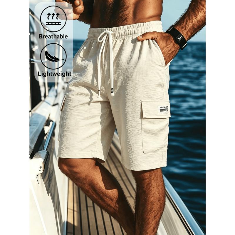 Men's Summer Workwear Sports Shorts, Quick Drying Multifunctional Sports Shorts. Suitable for Seaside Beach Vacation, Swimming Pool Leisure, and Lakeside Fishing