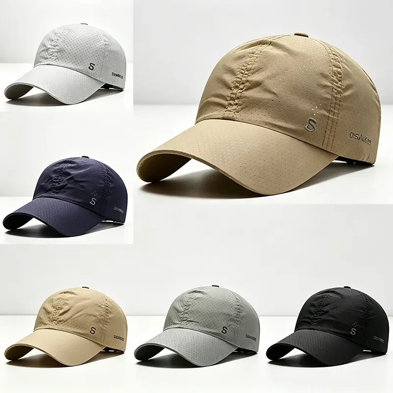 Men's Baseball Cap (1/2 Pack) - UV Resistant, Mesh Breathable, Quick Drying Athletic Sports & Outdoor Hat for Summer Outdoor Activities; Note: Sleep Without Wearing Hat (Includes Breathable Cap, Quick Drying Variants)