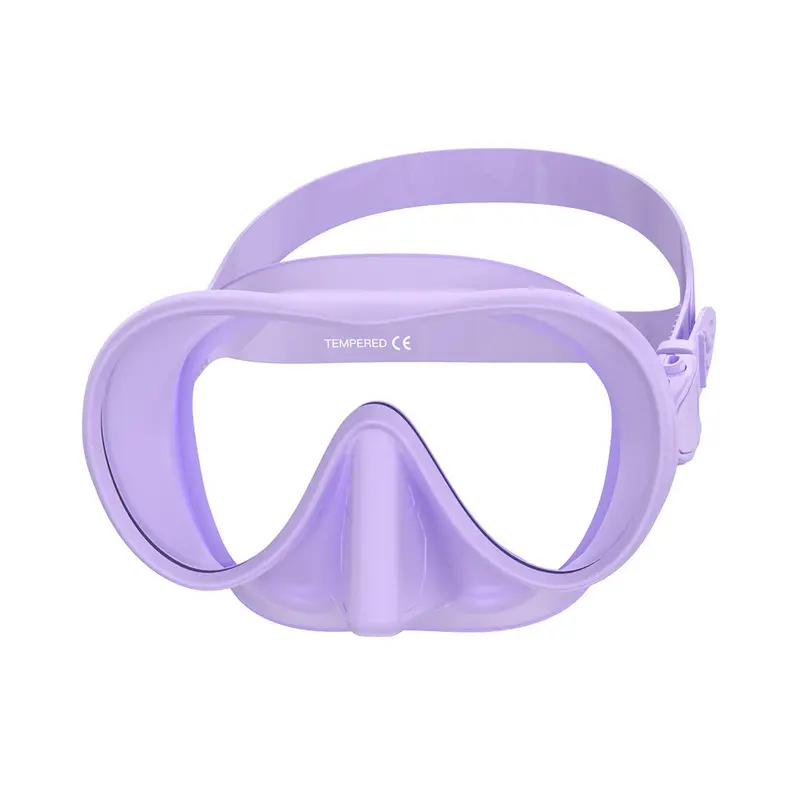 New free-diving set with liquid silicone diving goggles and wet snorkel for snorkeling