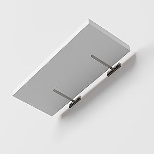 16’’White Floating Shelves for Wall Set of 4,Rustic Wood Shelf for Room Decor/Storage/Display,Small Bookshelf,Wall Mounted Hanging Shelves for Bedroom, Bathroom, Living Room, Kitchen