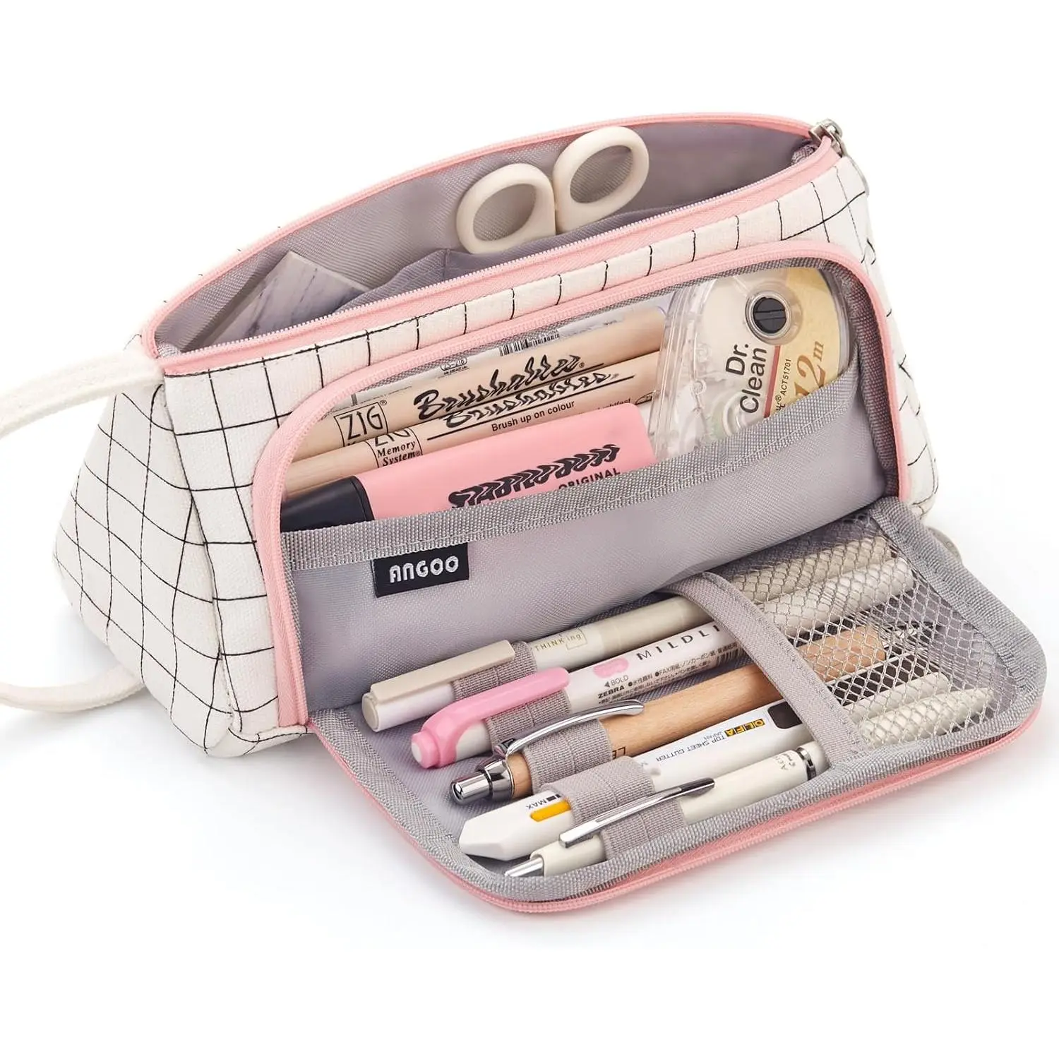 EASTHILL Big Capacity Pencil Case Pouch Pen Case Simple Stationery Bag School College Office Organizer for Teens Girls Adults Student