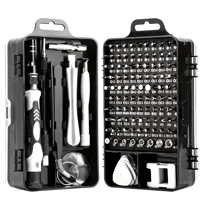Precision Screwdriver Set with 115 Different Sizes, Professional Repair Tool Kit for Electronics, Phones, Watches, Cars, Magnetic Handle