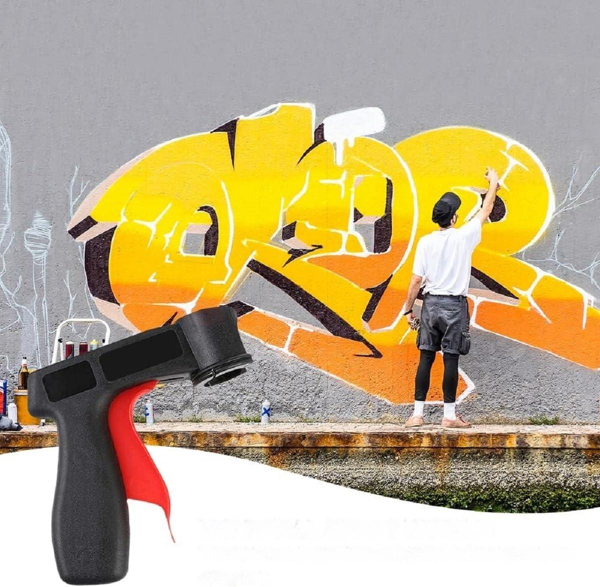 Spray Can Trigger Handle with Full Hand Grip, Convert Spray Cans to Paint Sprayer, Reusable Automotive Body Repair Paint Sprayer