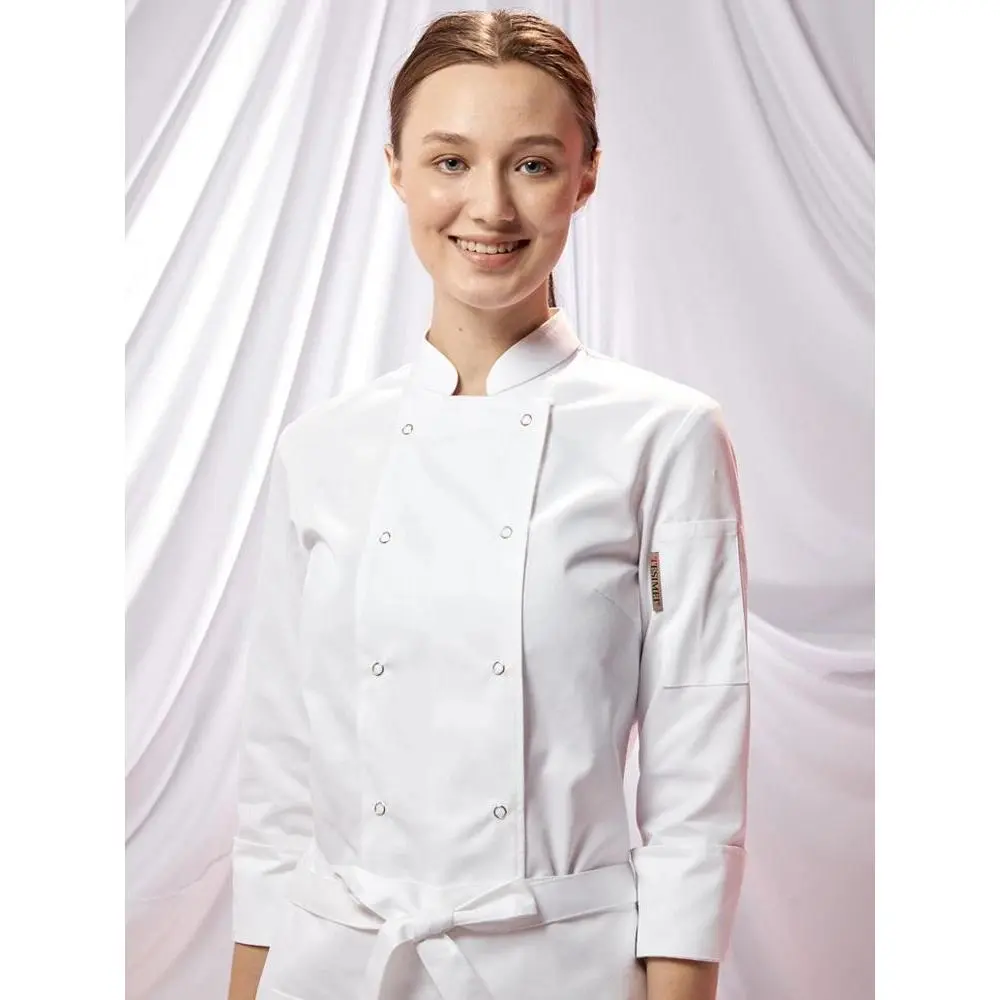 Stylish Women's Chef Jacket Set for Dining Restaurant Hotel Short Sleeve Hotel Chef Uniform for Baking