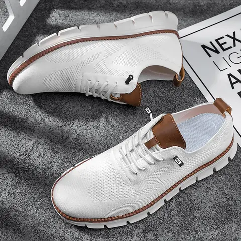 【Black Friday】Men's Lace-Up Low-Top Casual Sneakers, Breathable Comfortable Round-Toe Shoes for Daily Wear #GLOBAL PICKS