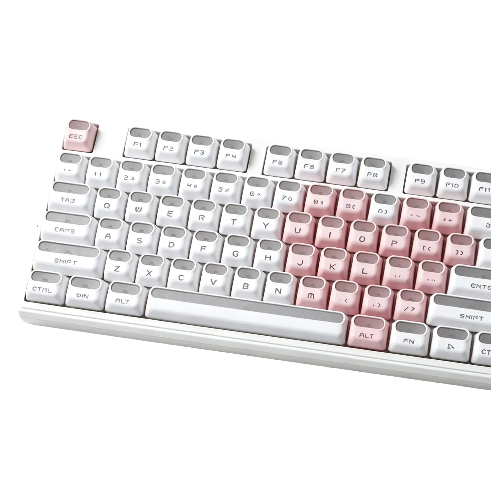 BOYI 139-Keys Astronaut Theme Shine-Through Doubleshot PBT Keycaps, XDA Profile Creamy Full Set with 117 Base Keys+22 Heart Keys, Custom DIY Caps Compatible for 61/64/68/84/87/100/104/108 MX Mechanical Keyboards