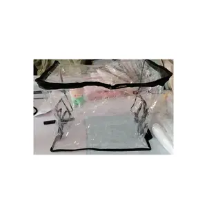 Large Transparent Thick Plastic Storage Box with Hinged Lid, Durable High Capacity, Ideal for Home, Moving, Attic Organization