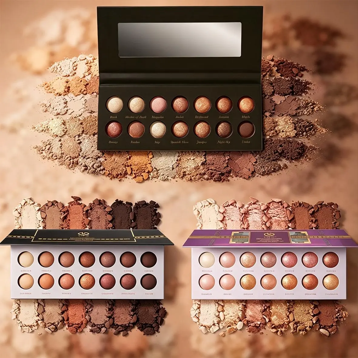 Professional Matte Earth Tone Eyeshadow Palette 14 Shades, Blendable Rich Pigment Nude Brown Eye Powder, Smudge-Proof Long Lasting Makeup, Ideal for Daily Casual, Smoky Party Eye Looks, Portable Beauty Gift for Women & Teen Girls