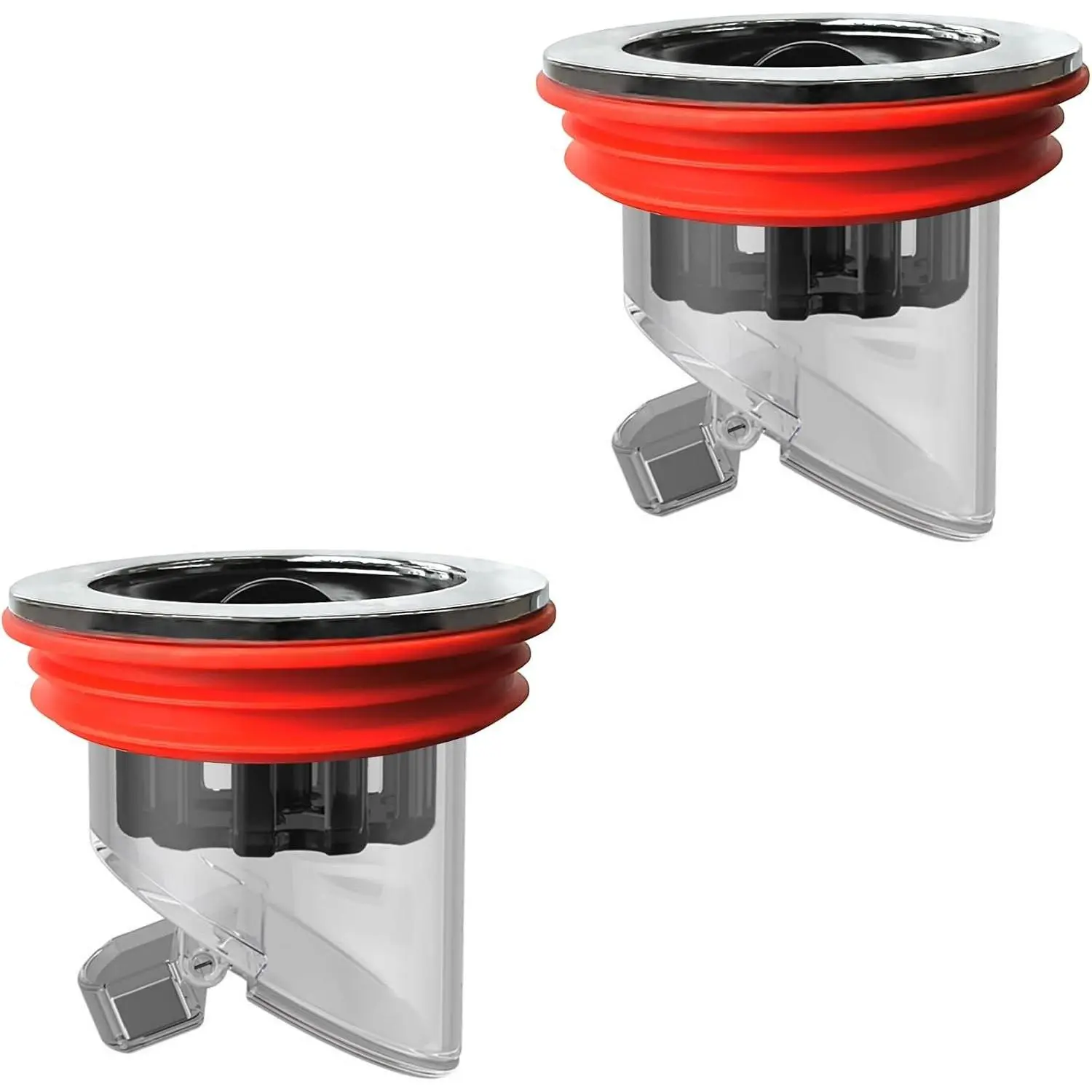 2Pcs Odor Proof Floor Drain, Floor Drain Backflow Preventer, Shower Plug, Magnetic One-Way Drain Valve, Prevent Odor Dispersion in Bathrooms and Kitchens (1.5''-2.0'' Caliber)