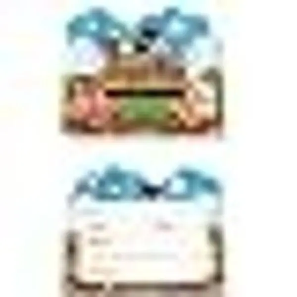 20PCS Birthday Party Invitations and Party Decoration Supplies