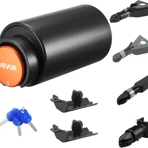 VEVOR Trailer Lock, Fits 2 2 - 5/16 - Inch Bulldog Trailer Couplers, Heavy Duty Hitch Lock with 3 Keys Secures Security Chains, Corrision - Resistant, Anti - Theft RV Trailer Locks for RV, Trailer, Boat