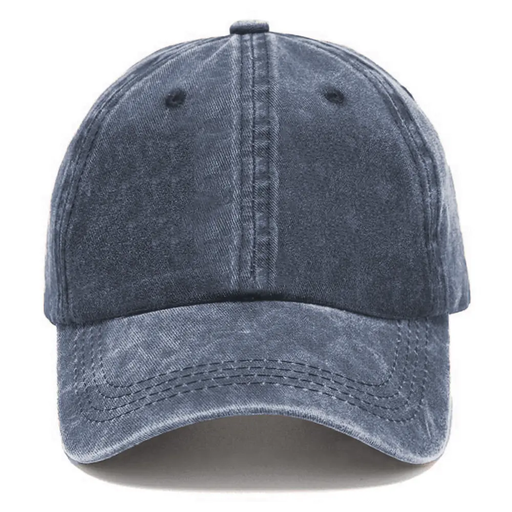 Retro Washed Baseball Hat Adjustable Snapback, Premium Cotton Distressed Dad Cap for Men Women, Vintage Casual Streetwear Accessory, Everyday Outdoor Hat