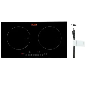 VEVOR Electric Cooktop, 4 Burners, 30'' Induction Stove Top, Built - in Magnetic Cooktop 7500W, 9 Heating Level Multifunctional Burner, LED Touch Screen w/ Child Lock Over - Temperature Protection