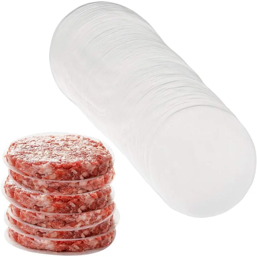 Burger Patty Paper Rounds for 4/4.5 Inch Burger Press, 200 count 4.5inch Baking  Rounds/Hamburger Patty Paper Sheet for Separating Burger Patty, Cookies and  (5.5/6/7/8/9/10/12in )