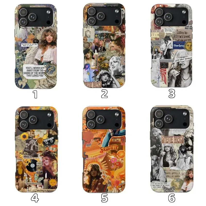 Stevie Nicks Tour 2025 Two-In-One Drop-Resistant Mobile Phone Case Protection For IPhone 17-11, Pro Max, Pro Plus, and Samsung S26 25 24 23 Safety Case