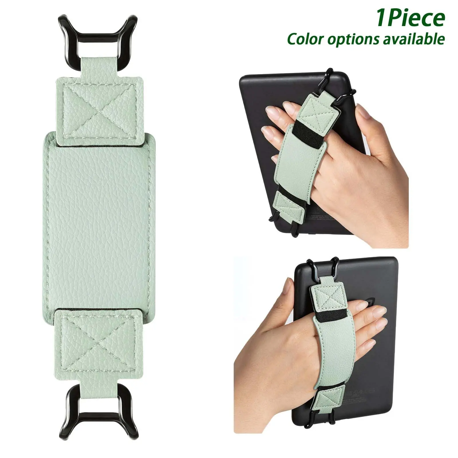 PU Leather E-Reader Strap, Elastic Finger Grip for Kindle/iPad/tablet, Multi-Color/multi-Pattern, Single Hand Reading Accessory, Tablet Computer Accessory, Tablet Accessories