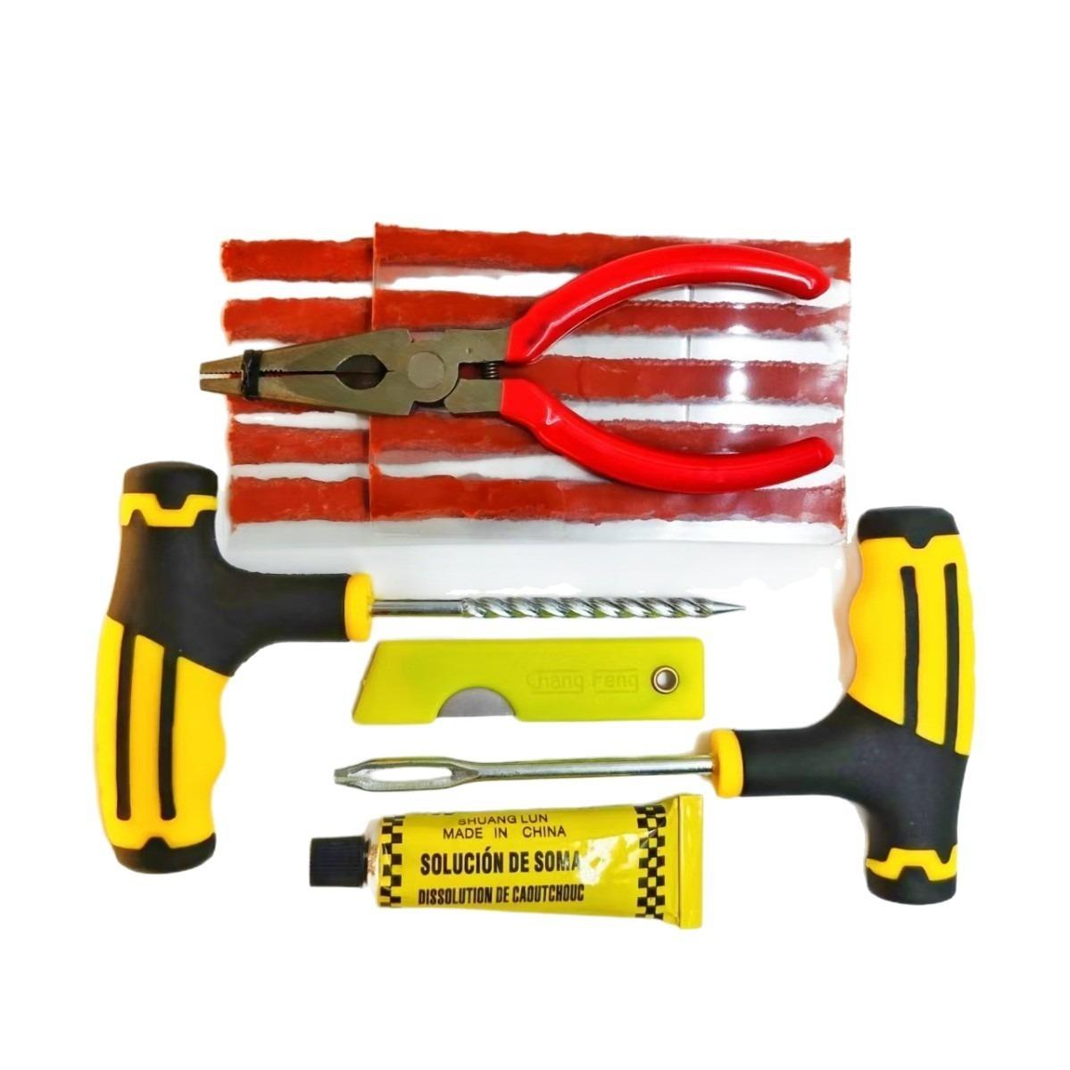 16 in 1 Mountain Bike & Bicycle Tire Repair Kit for Tubeless Tires Motorcycle Electric Vehicle Emergency